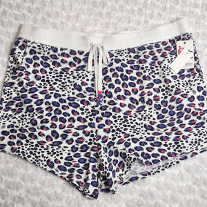 PJ Salvage Purple and Blue Animal Print Lounge Shorts Size 3X NWT (7071)